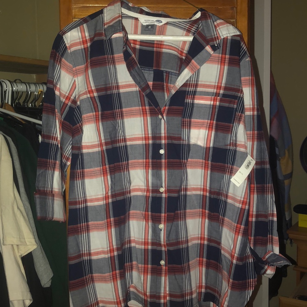 *BRAND NEW* Old Navy Light Plaid Shirt